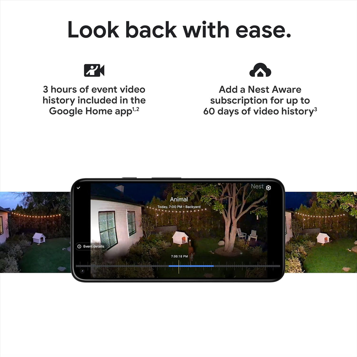Google Nest Cam with Floodlight - Outdoor Camera - Floodlight Security Camera, White, 1 Count (Pack of 1)