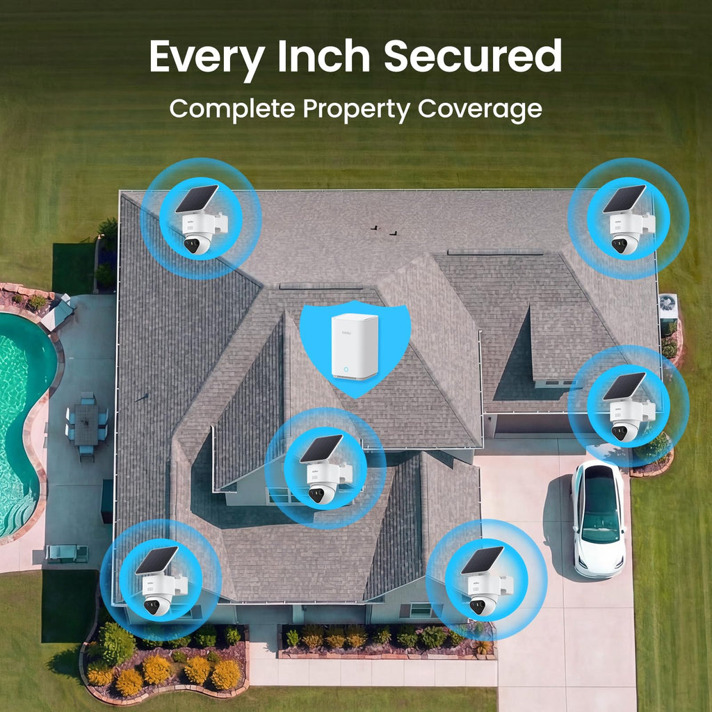 aosu T2 Ultra 4K Security Camera Wireless Outdoor, 360Â° AI Triple Detection