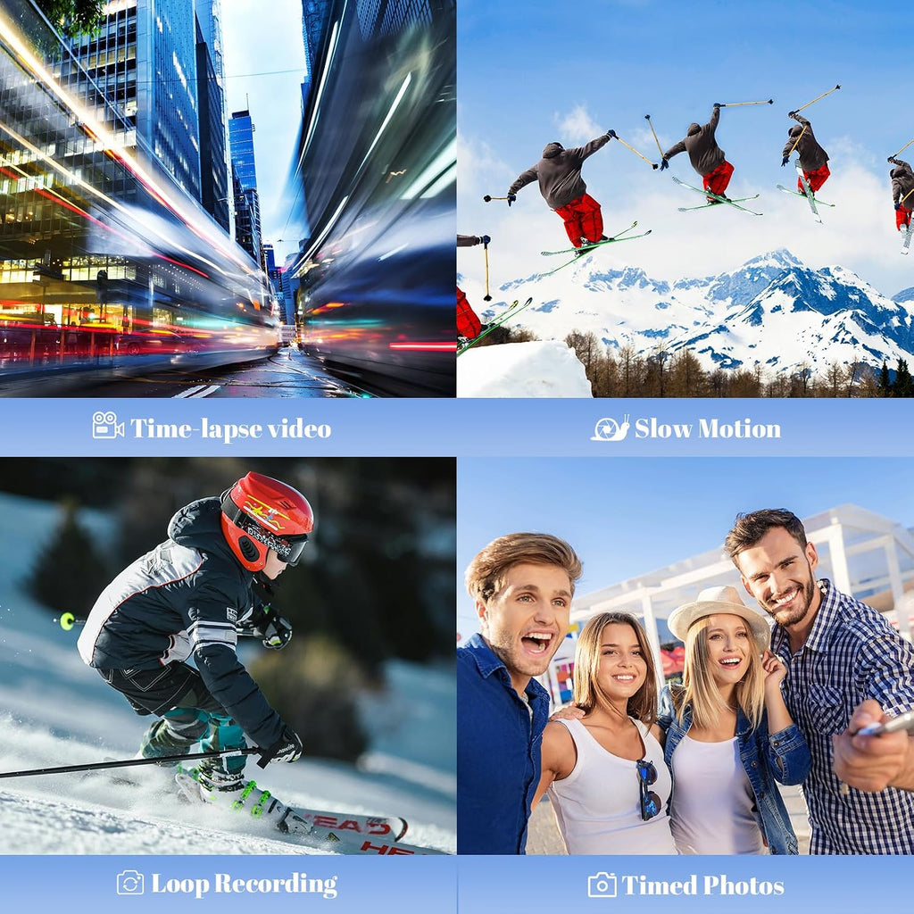 8K Video Camera 48MP UHD WiFi Vlogging Cameras for YouTube with 32GB Card