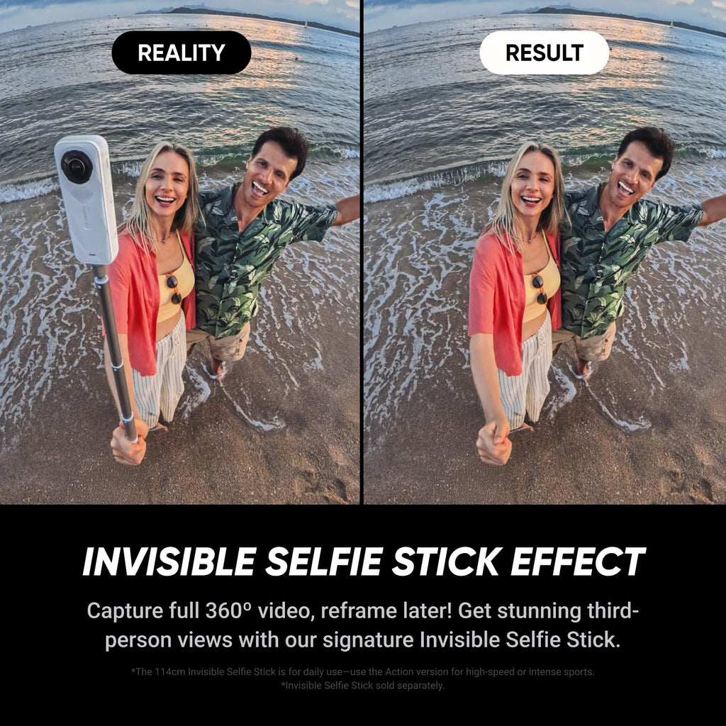 Insta360 X5 - Waterproof 8K 360Â° Action Camera, Leading Low Light, Invisible Selfie Stick Effect, Rugged and Replaceable Lens, 3-Hour Battery, Built-in Wind Guard, Stabilization, Triple AI Chip Design