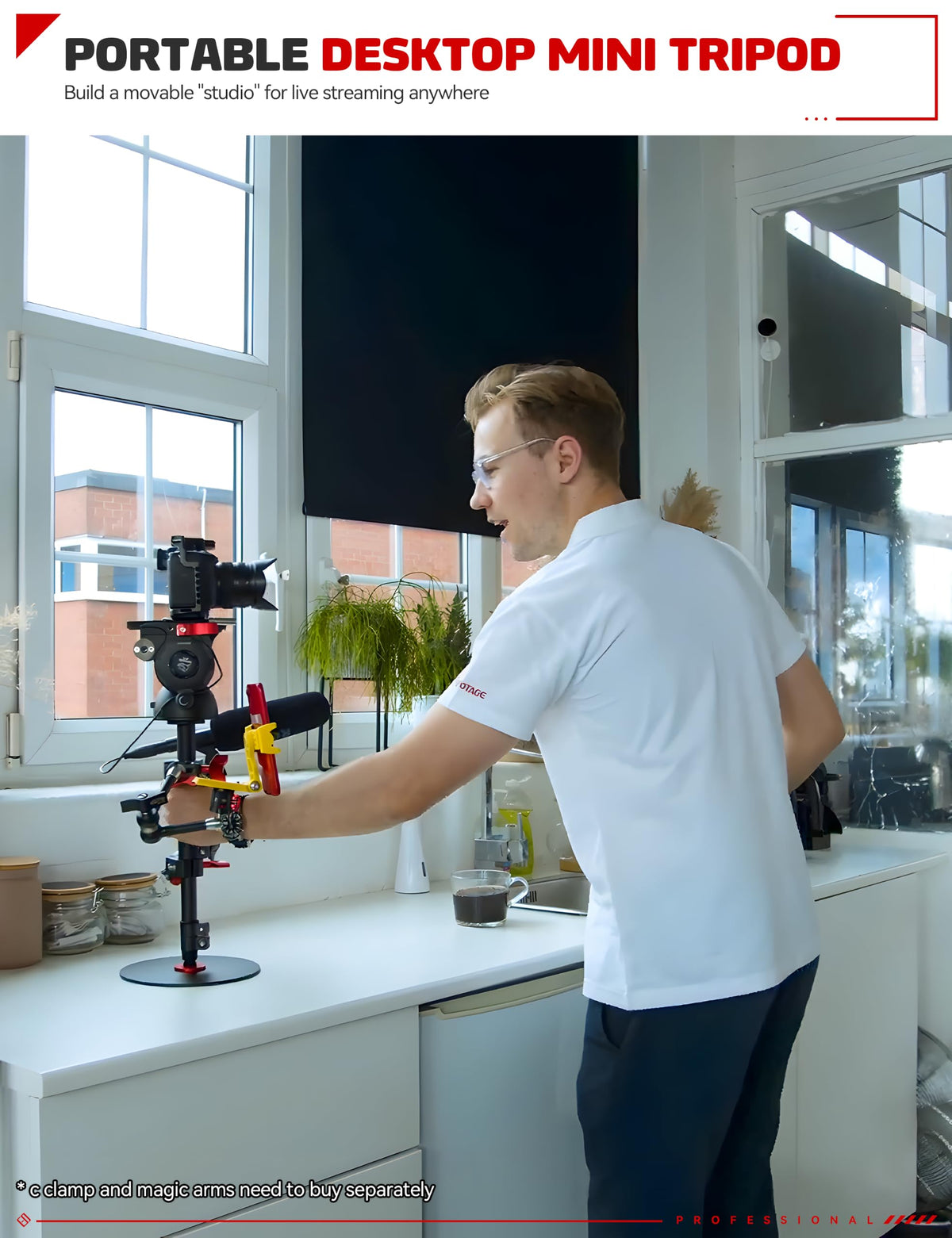 IFOOTAGE RB-A400 Round Base Light Stand Monopod 79" 2 Pack