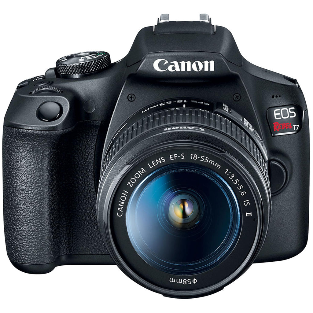 Canon EOS Rebel T7 DSLR Camera with 18-55mm Lens (Black) (Renewed)