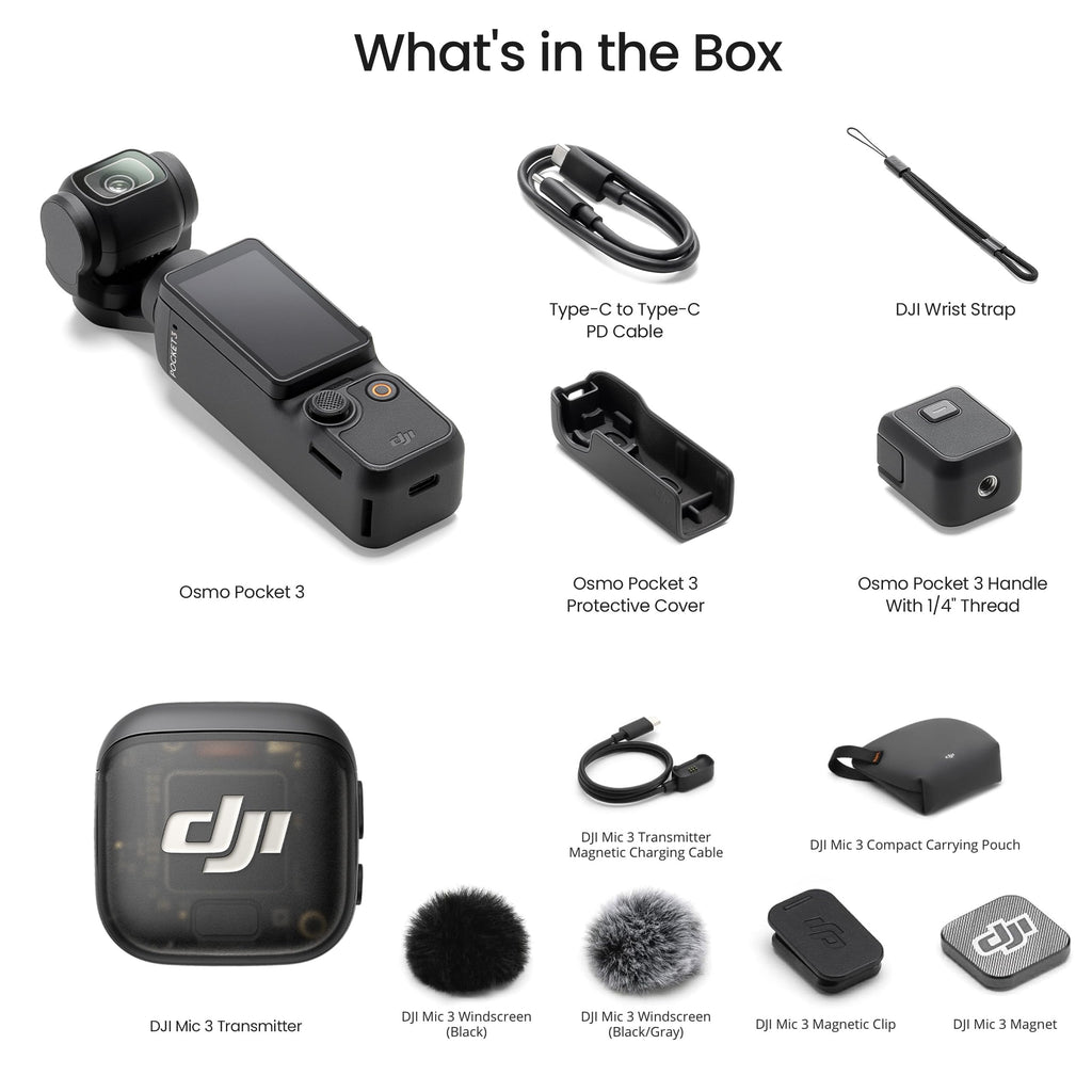DJI Osmo Pocket 3 Vlogging Camera DJI Osmo Pocket 3 Vlog Bundle