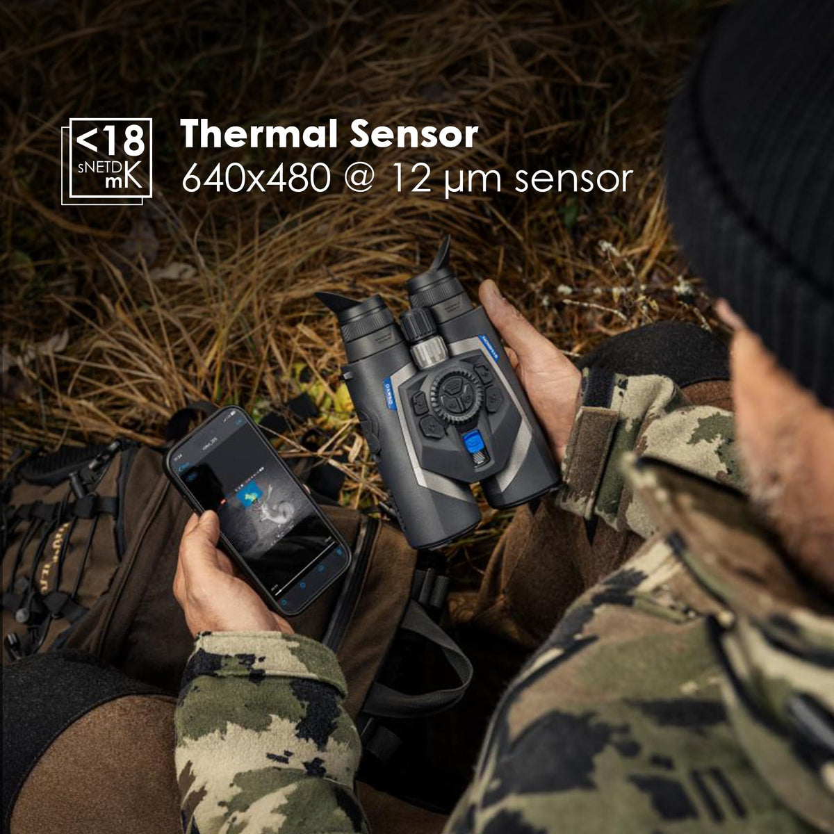 Pulsar Symbion LRF Multispectral Thermal and Digital Night Vision Binoculars with Laser Range Finder