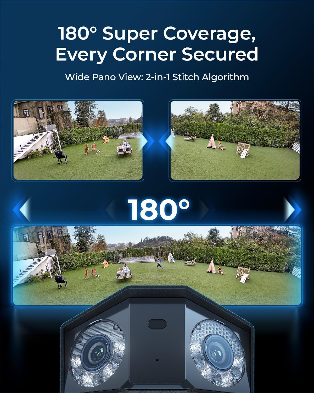 REOLINK Duo 3 PoE Dual-Lens PoE Security Camera with 180Â° Panoramic View