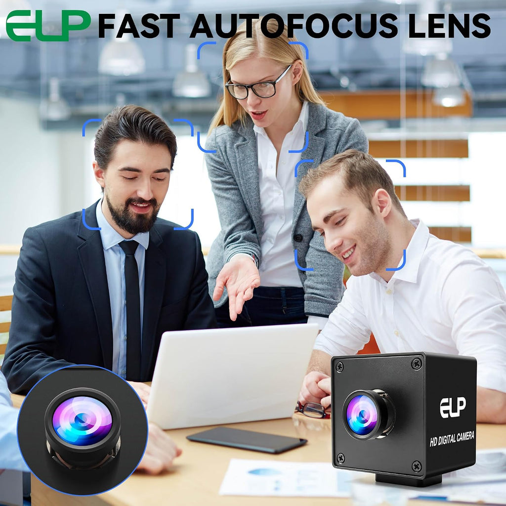 ELP 20MP Autofocus USB Security Camera, High Speed USB3.0 Wide Angle Webcam