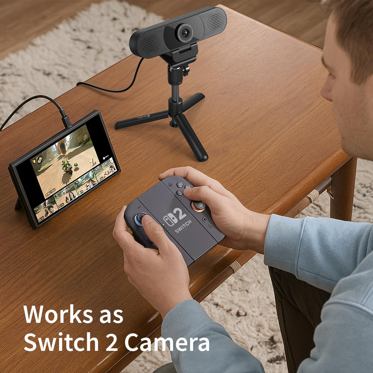 EMEET C960 Ultra 4K Webcam for Mac & PC, 1/1.5" Large Sensor, Metal Body
