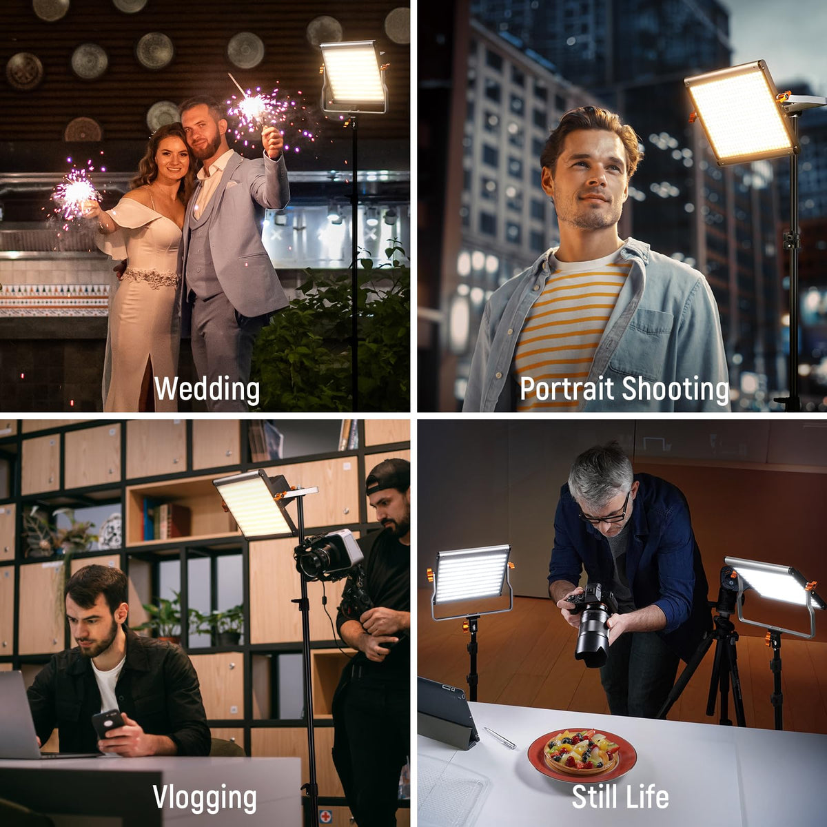 NEEWER 660 PRO RGB LED Video Light with App Control/Barn Door/U Bracket