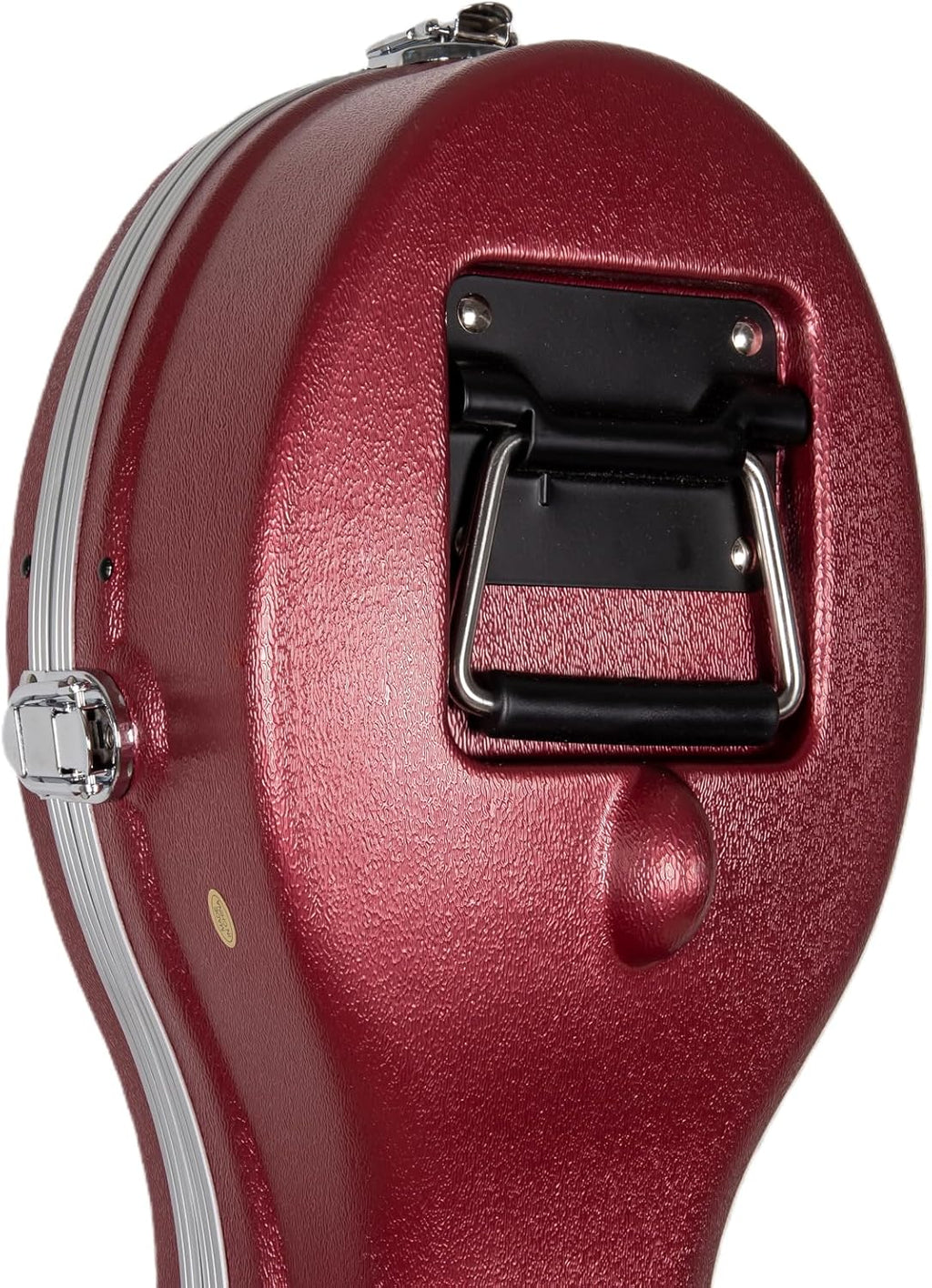 Crossrock ABS Cello Case for 4/4 & 3/4 Size | Wine Red Velvet Interior, Molded Hardshell with Wheels, Lock, Dual Bow Holders & Backpack Straps-Dark Red (CRA862CEFDR)