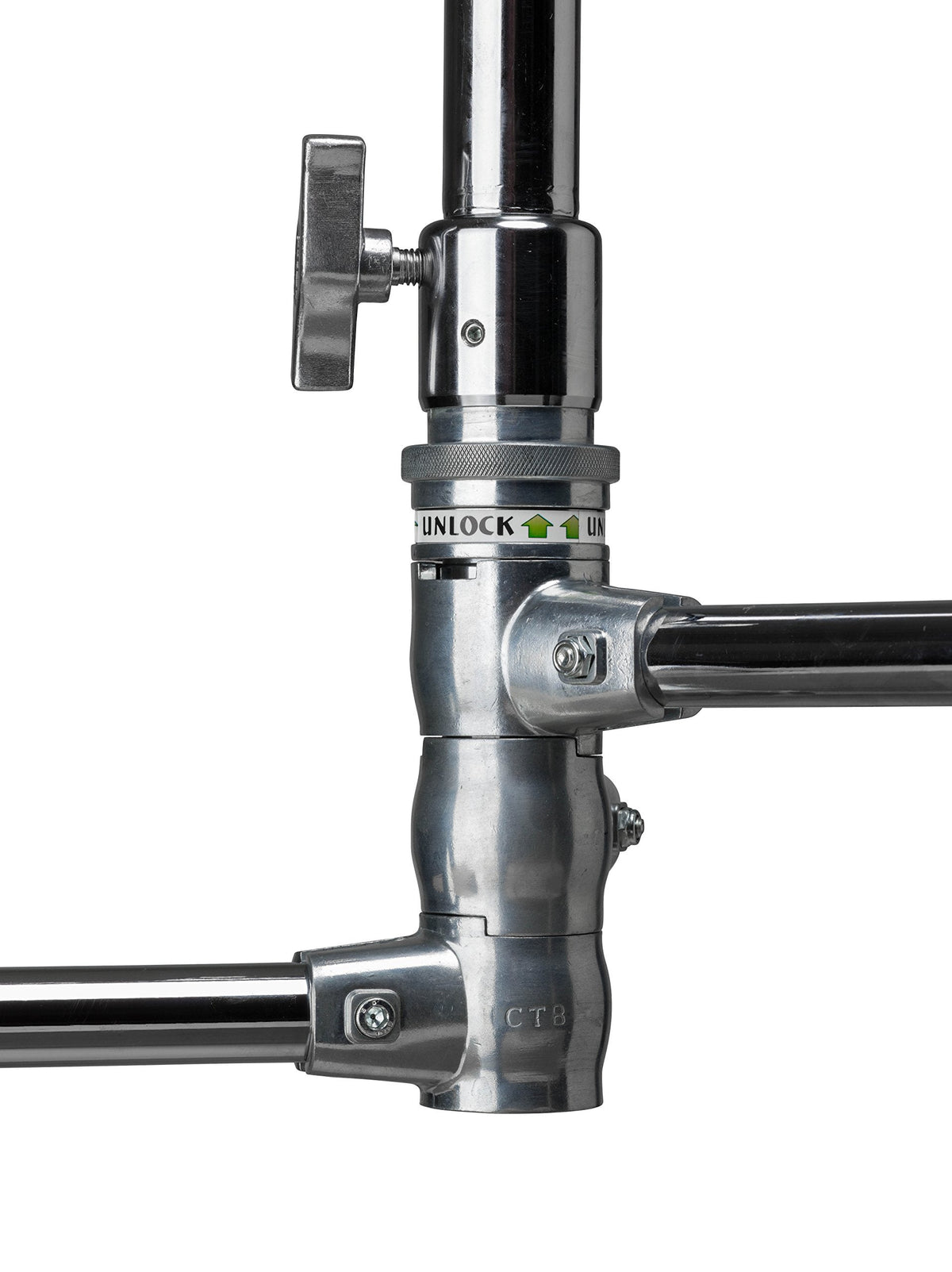 Kupo 20" C-Stand Turtle Base Kit Professional Grip Stand with 2.5" Grip Head and 20" Grip Arm, Heavy-Duty Steel Construction for Photography and Video Lighting - Silver (KS704512)