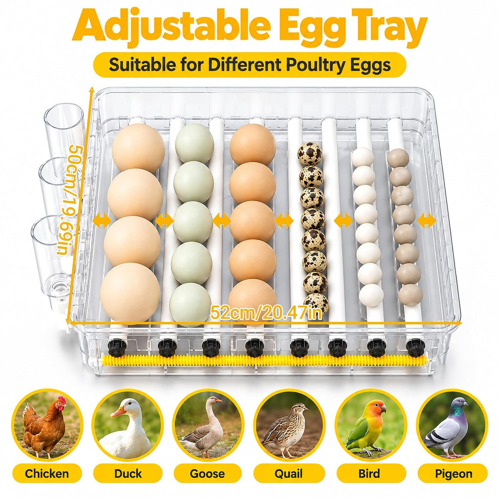 New 216 Egg incubators for Hatching Eggs with Automatic Turning