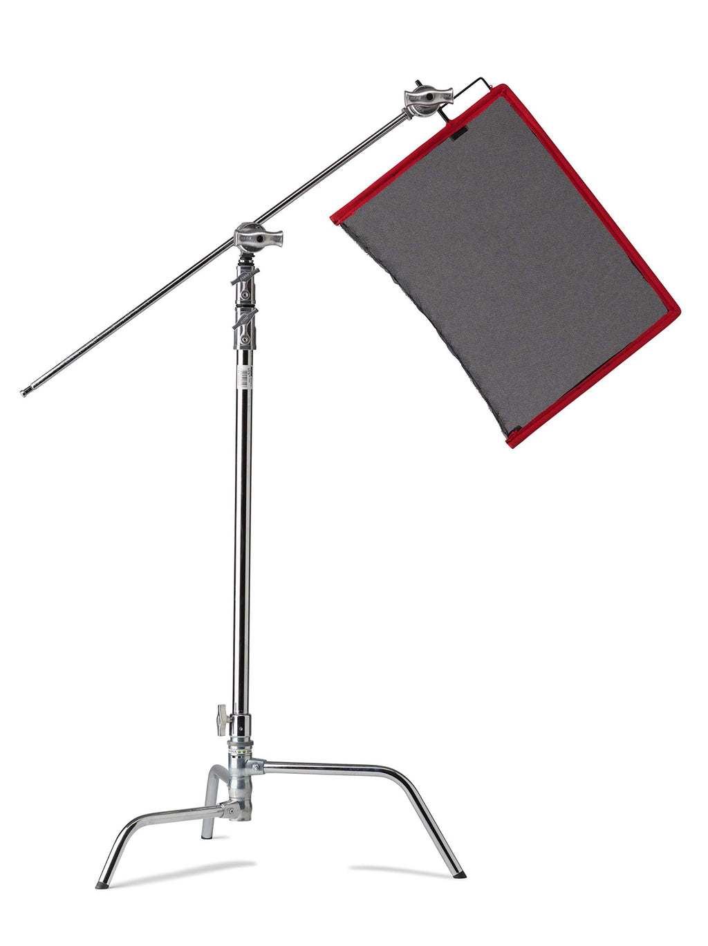 Kupo 20" C-Stand Turtle Base Kit Professional Grip Stand with 2.5" Grip Head and 20" Grip Arm, Heavy-Duty Steel Construction for Photography and Video Lighting - Silver (KS704512)