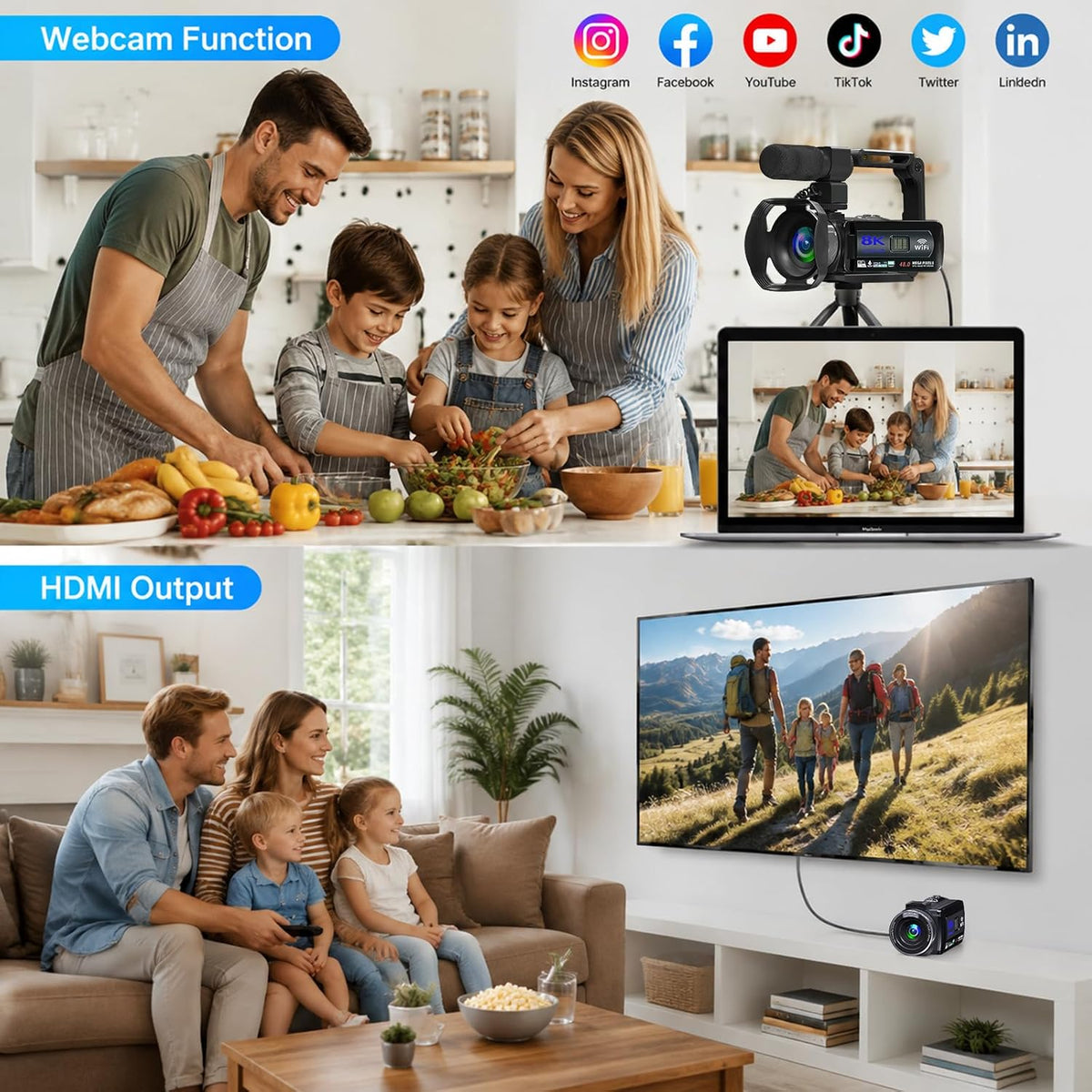 8k Video Camera Camcorder vlogging Camera