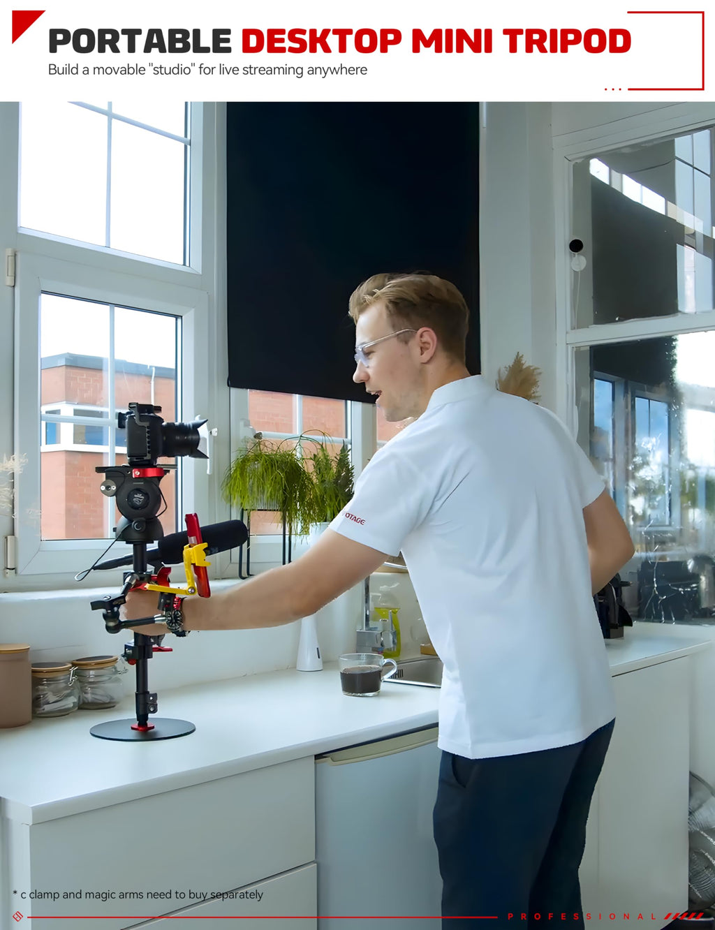 IFOOTAGE RB-A400 Round Base Light Stand Monopod 79" 2 Pack