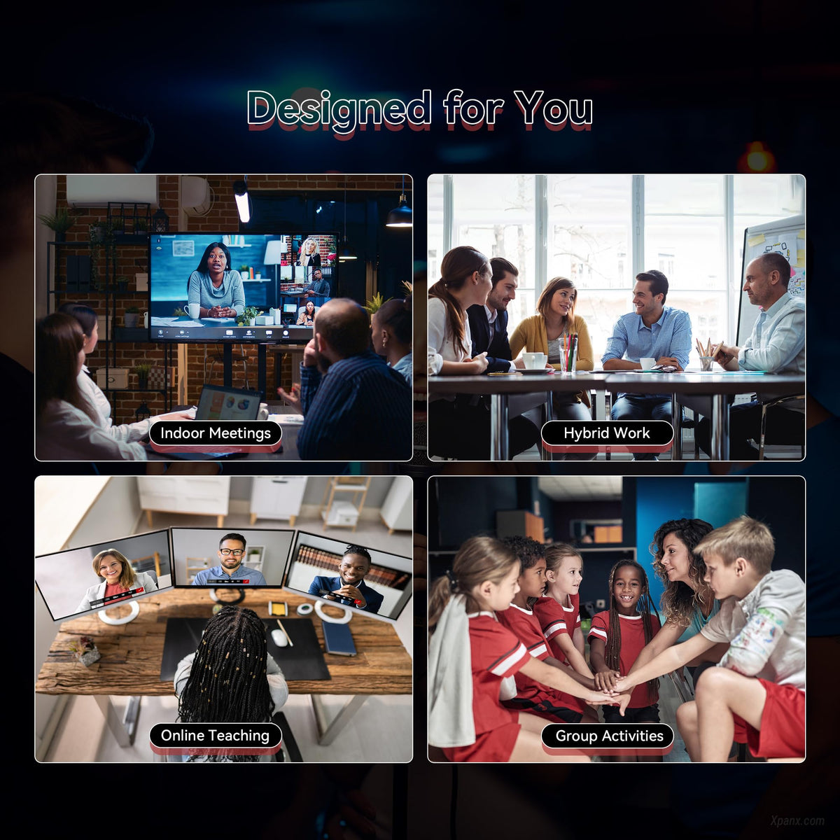 TONGVEO 3X Optical Zoom PTZ Camera AI Auto-Tracking HDMI USB 3.0 1080P 60fps Wide-Angle for Video Conference Business Meeting Live Streaming Online Learn with Zoom YouTube Teams OBS and More