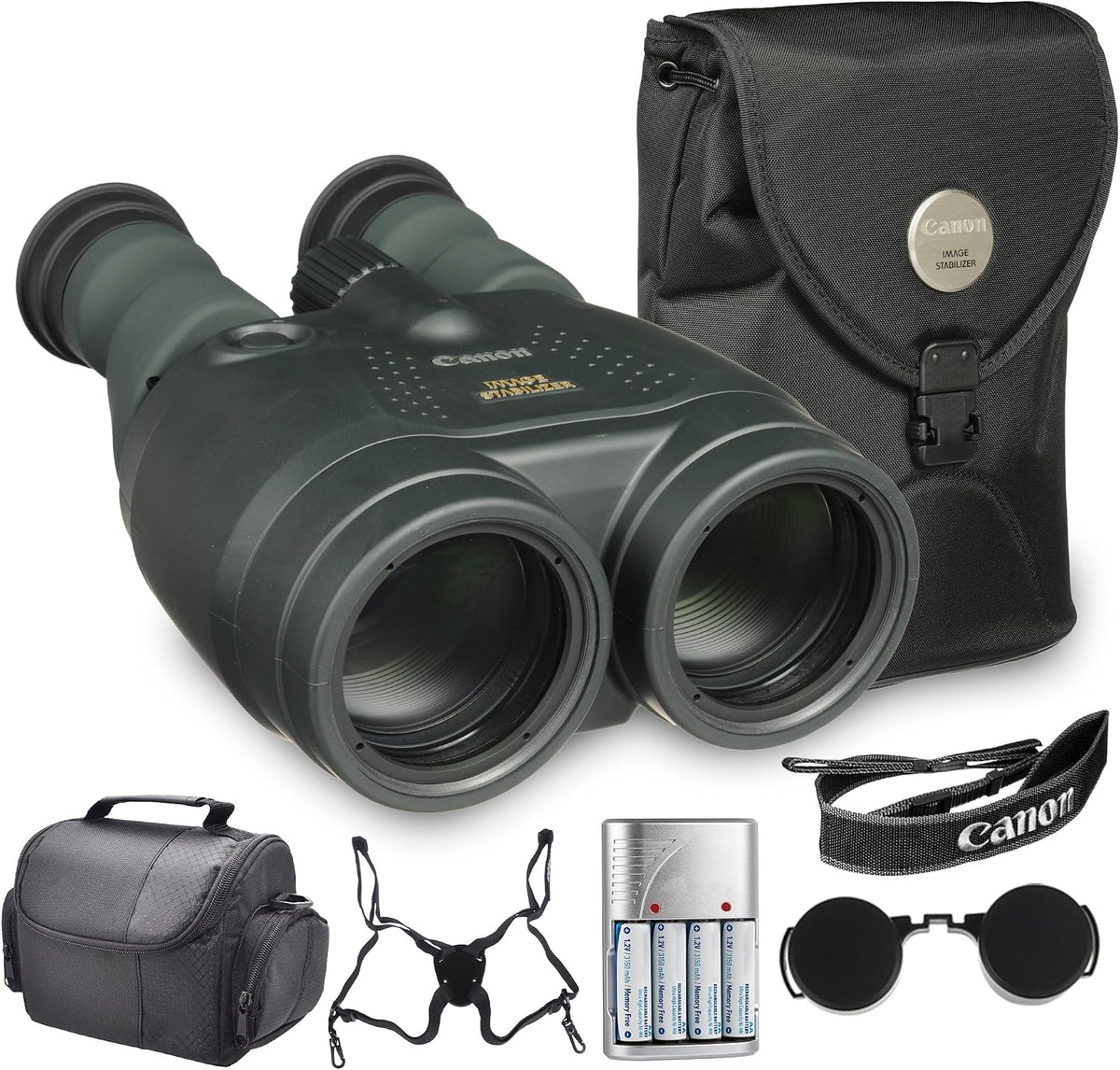 Canon 15x50 is All-Weather Image Stabilized Binoculars (4625A002) Bundle