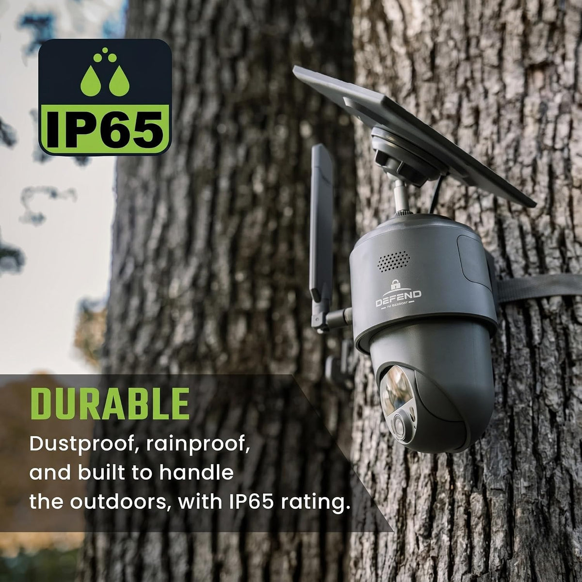 TACTACAM Defend 360 Cellular Security Camera, Solar Power, No WiFi