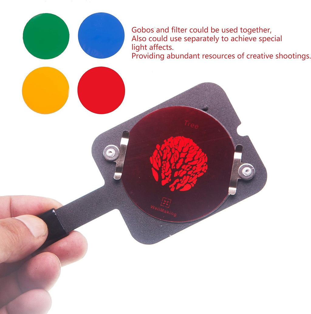 WELLMAKING Bowens Mount Optical Snoot Projector kit for Photo Video Studio