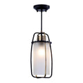 "Moderne Hanglamp met Frosted Glas en Gouden Accenten"